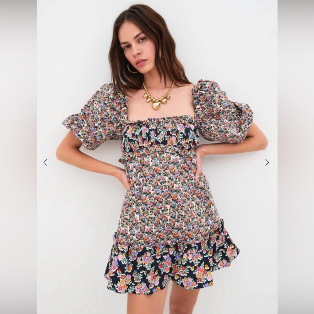 For Love and Lemons Hudson mini dress size small